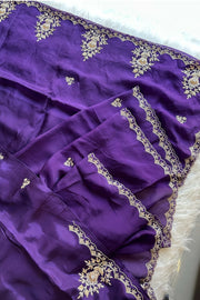 Jayanti Reddy Purple Russian Silk Saree 5764 09 (PRE ORDER)