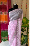 Lilac Embroidered saree 5068-03