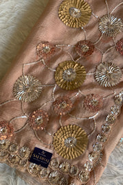 Textured Organza Saree 5851 01