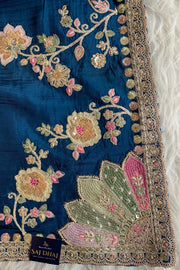 Saree Multicolour Embroidery 5786 01