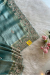 Sea Blue Kanchipuram Silk Saree 5764 05 (PRE ORDER)