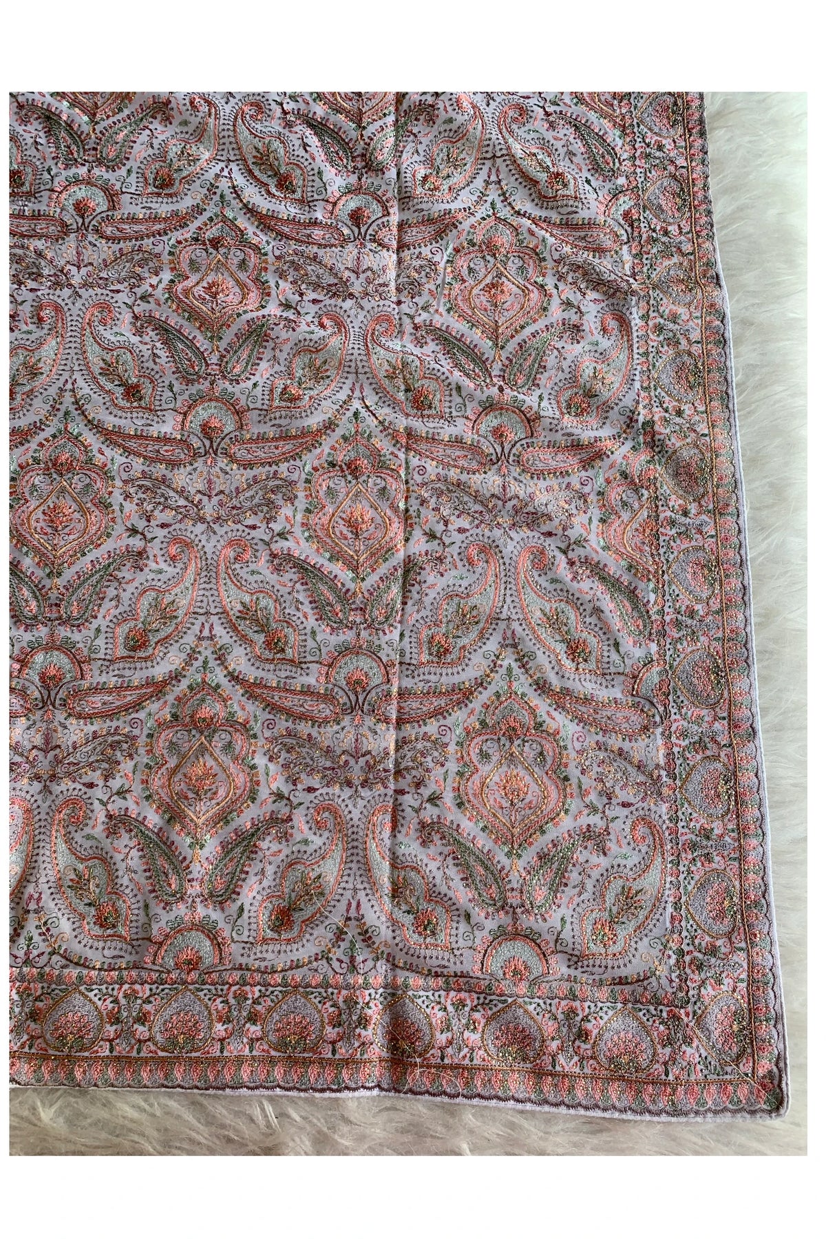Ivory Chikankari Saree 5758 05