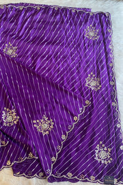 Leheriya Russian Silk Saree Gota Patti 5846 05