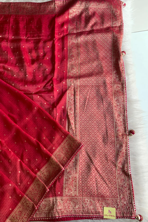 Red Banarasi Saree 5763 07