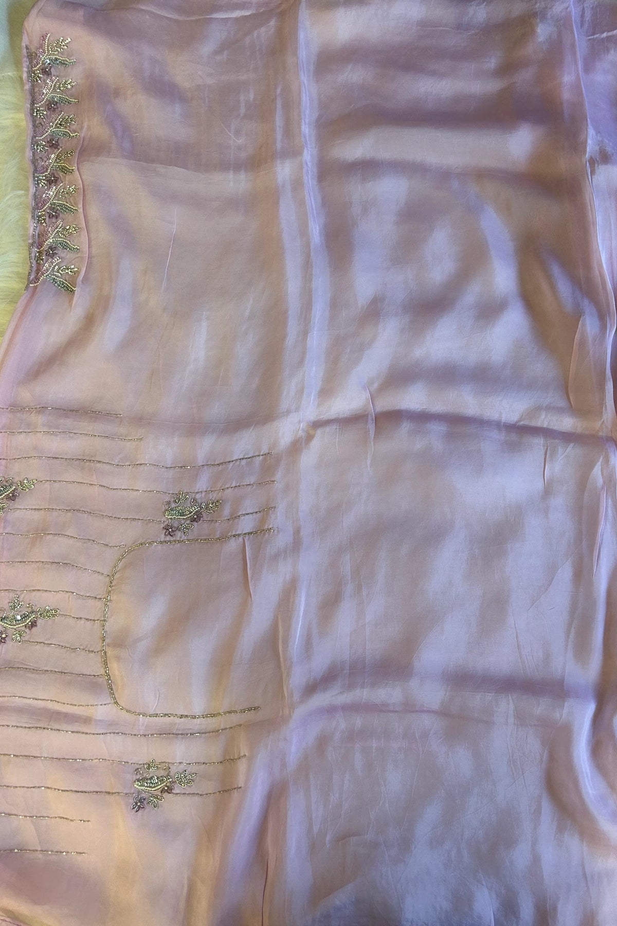 Lilac Embroidered saree 5068-03