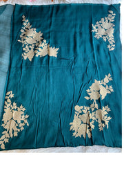Kora Silk Saree Applique Border Work 5818 03 (PRE ORDER)