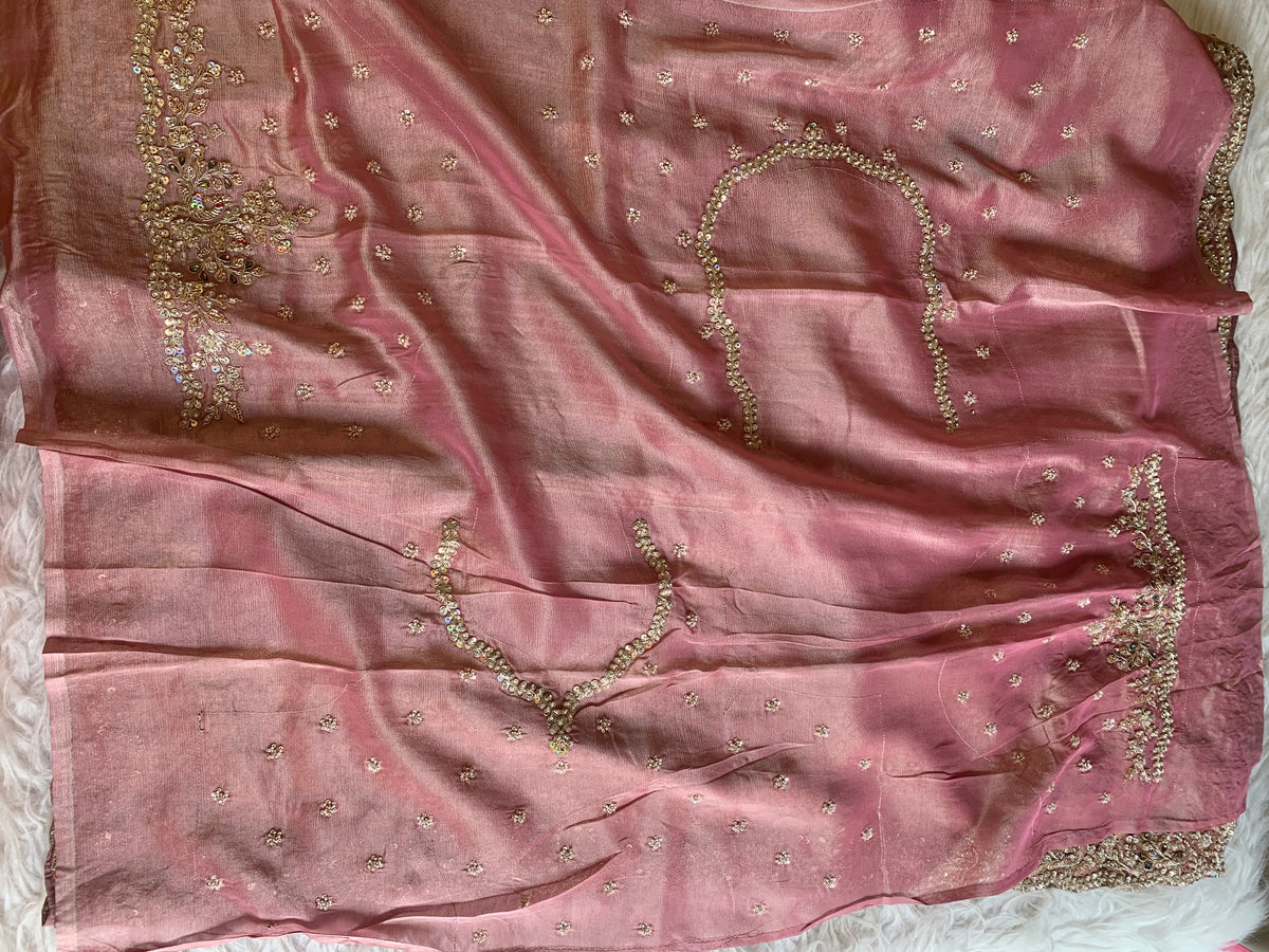 Banarasi Saree with Dori, Jewel & Pearl Work 5875 12