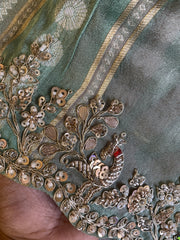 Banarasi Saree with Dori, Jewel & Pearl Work 5875 12