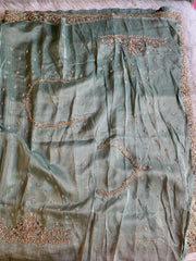 Banarasi Saree with Dori, Jewel & Pearl Work 5875 12