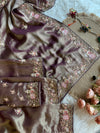 Tissue Saree with Floral Sequins, Dori & Cutdana Work 5875 08