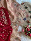 Tissue Saree with Dori, Appliqué & Sequin Work 5875 11