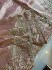 Tissue Saree with Heavy Dori, Pearl & Cutdana Work 5875 15