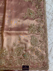 Tissue Saree with Heavy Dori, Pearl & Cutdana Work 5875 15