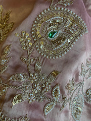 Tissue Saree with Heavy Dori, Pearl & Cutdana Work 5875 15