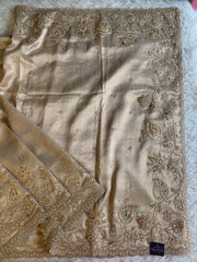 Tissue Saree with Heavy Dori, Pearl & Cutdana Work 5875 15