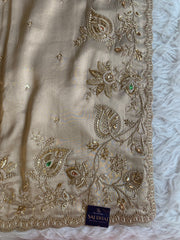 Tissue Saree with Heavy Dori, Pearl & Cutdana Work 5875 15