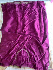 Tissue Organza Saree with Designer Tassel Pallu & Contrast Blouse 5940 04
