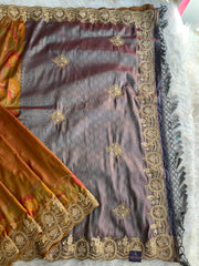 Shaded Kanchipuram Saree with Heavy Zardosi & Cutdana Work 5901 17