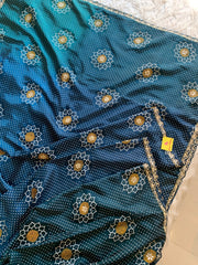 Bandhej Print Russian Silk Saree with Gota Patti & Zardozi 5891 01