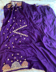 Silk Organza Saree with Floral Print & Cutdana Work 5902 07