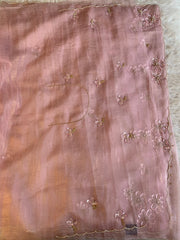 Baby Pink Crush Soft Organza Saree with Sequin 5906 02