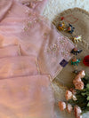 Baby Pink Crush Soft Organza Saree with Sequin 5906 02