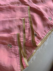 Habutai Silk Saree with Sequin, Cutdana, Aari & Jari Work 5942 08