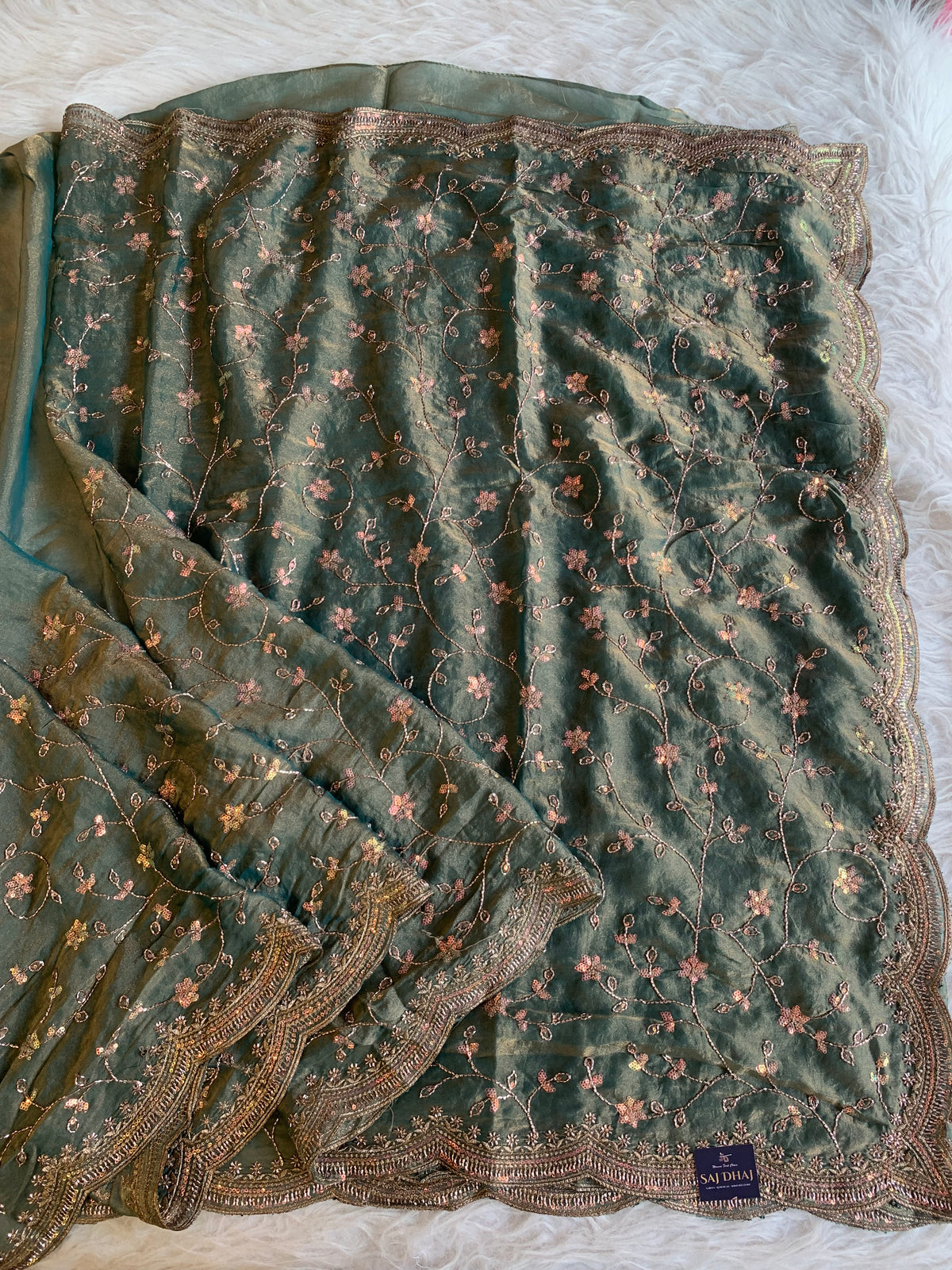 Lightweight Soft Tissue Jaal Saree 5940 07