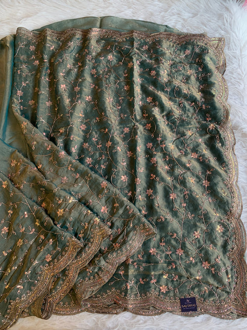 Lightweight Soft Tissue Jaal Saree 5940 07