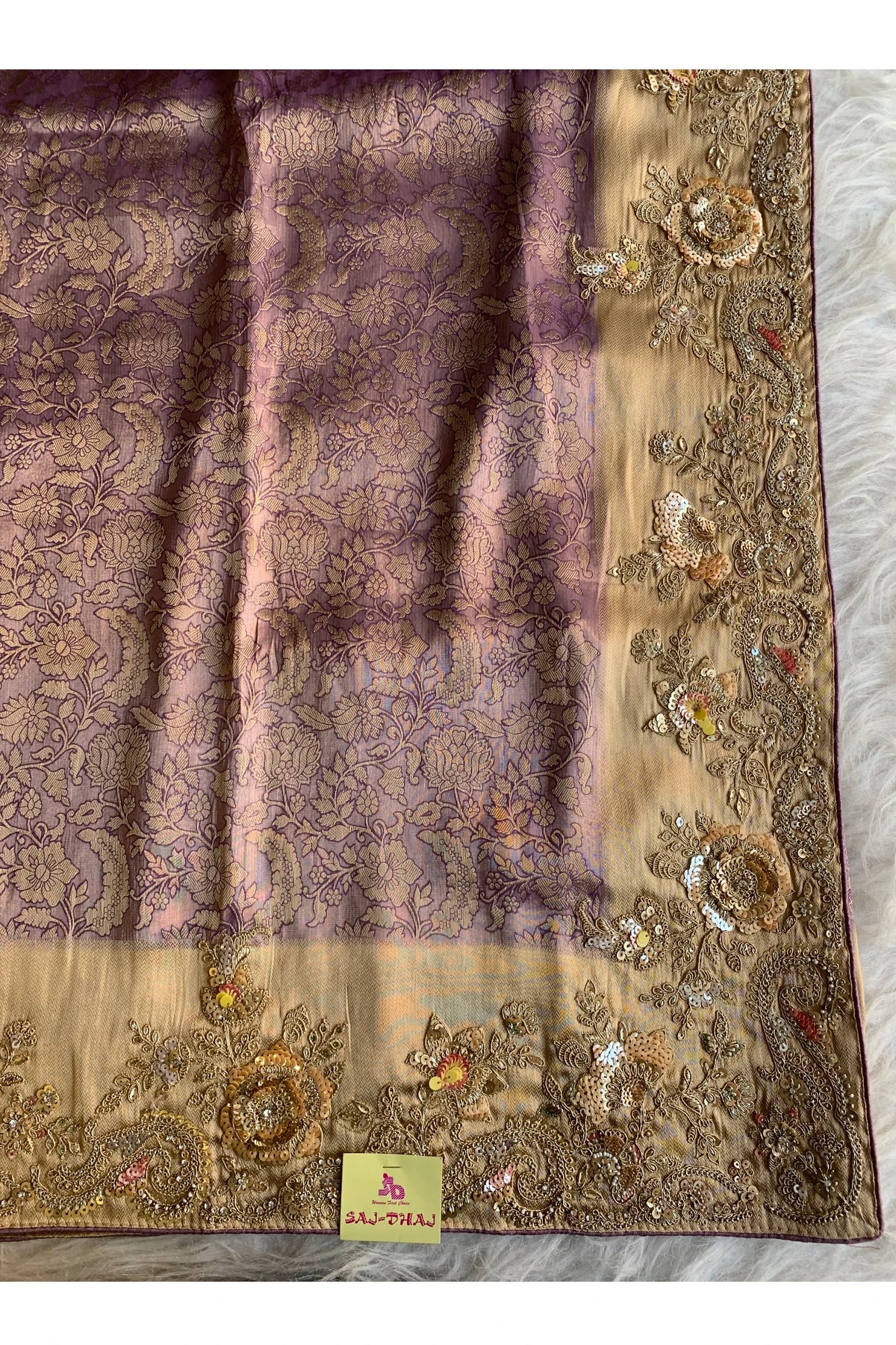 Purple Kanchipuram Silk Saree 5775 02