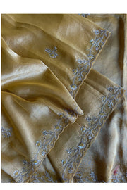 Mustard Yellow Kanchi Tissue Saree 5792 02