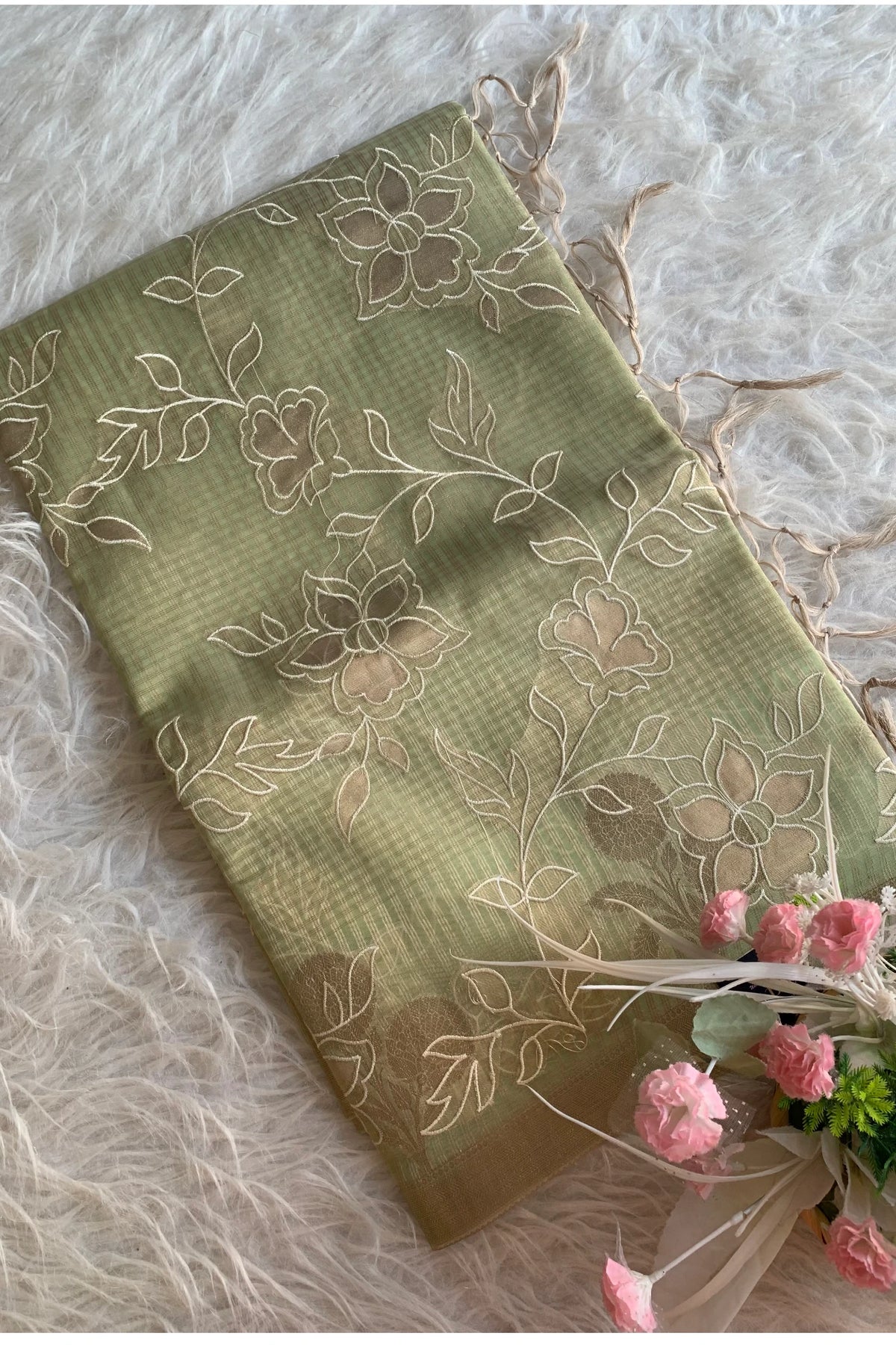 Pista Green Kota Banarasi Saree 5814 03