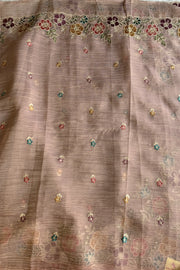 Crush Tissue Organza Floral Saree 5773 04