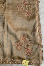 Golden Kanchi Tissue Saree 5640 07