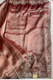 Copper Brown Tissue Saree 5703 05