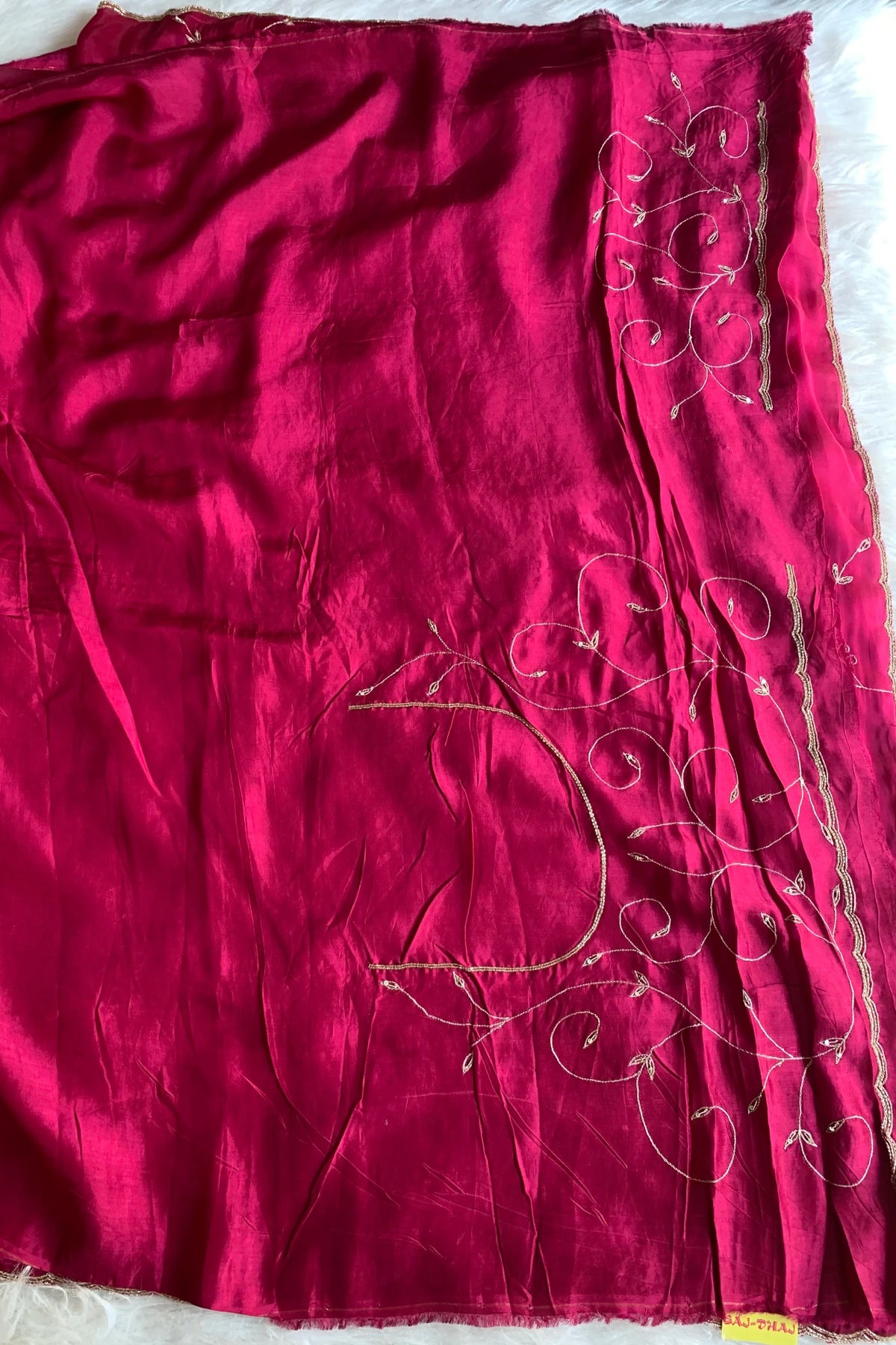 Rani Pink Jaal Saree 5765 02