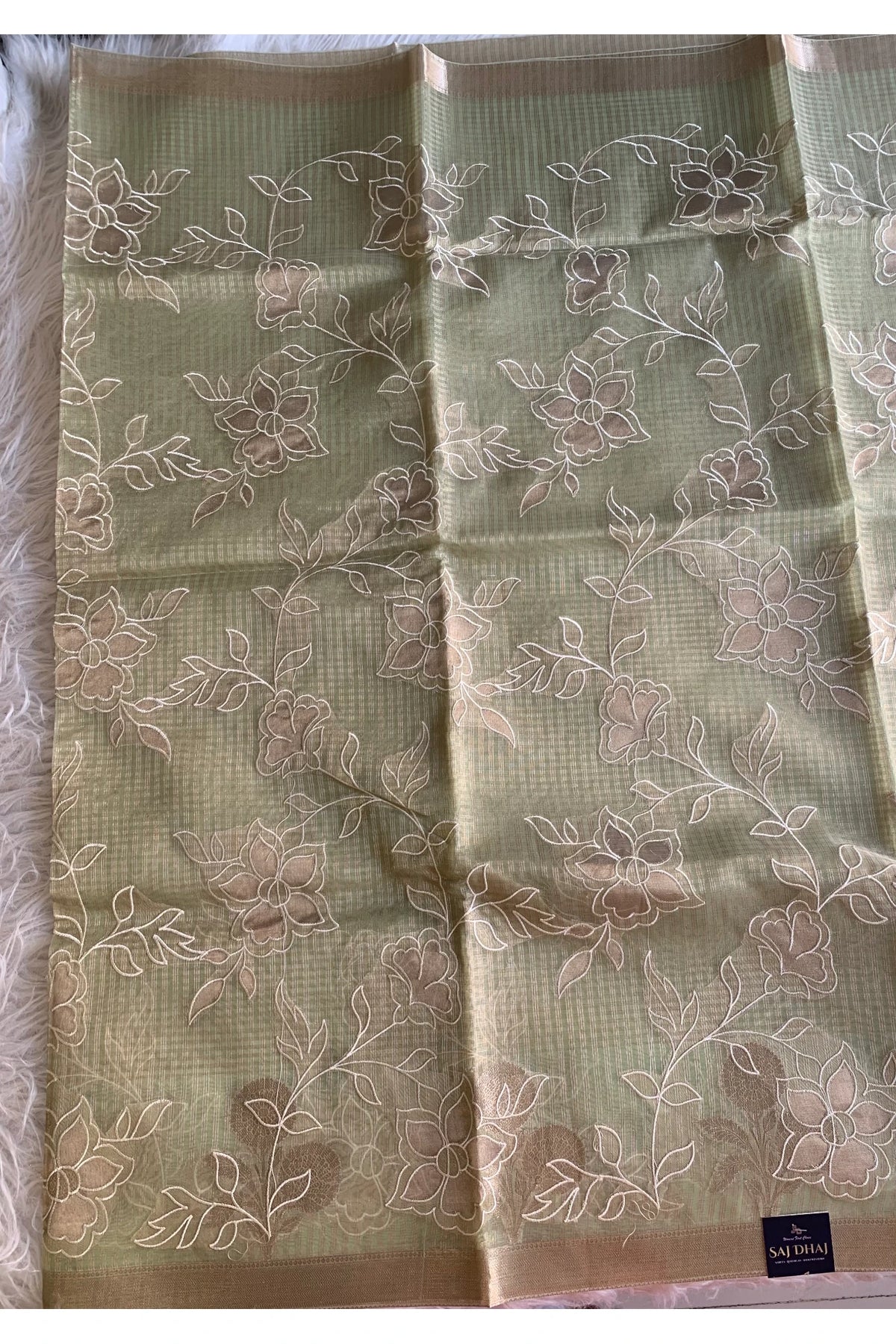 Pista Green Kota Banarasi Saree 5814 03