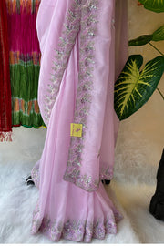 Lilac Embroidered saree 5068-03