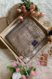 Beige Crush Saree 5850 07