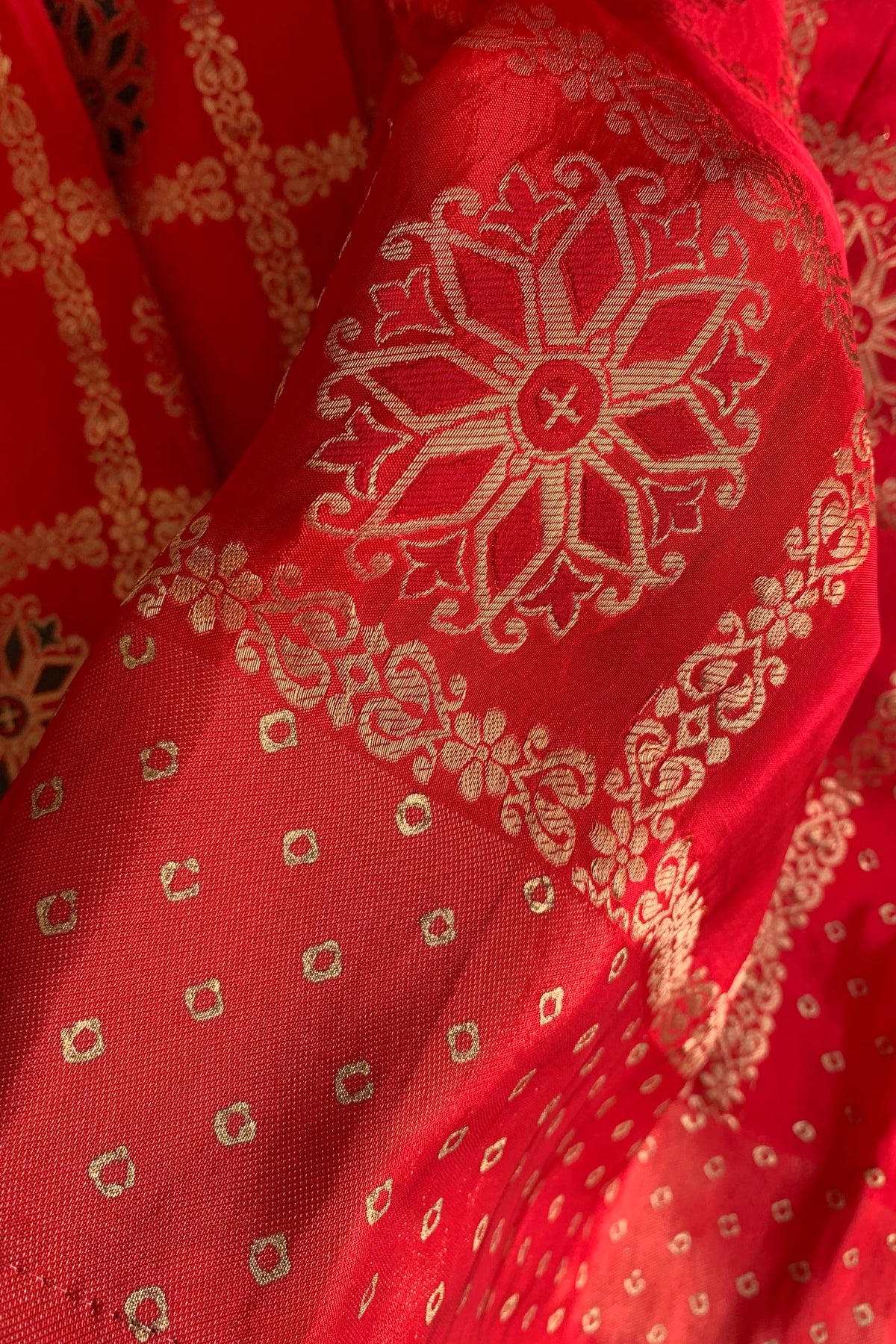 Red Russian Silk Gharchola Saree 5763 10