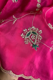 Rani Pink Jaal Saree 5765 02