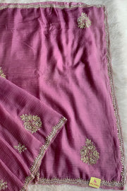 Lilac Crush Saree with Gota Work 5010 02