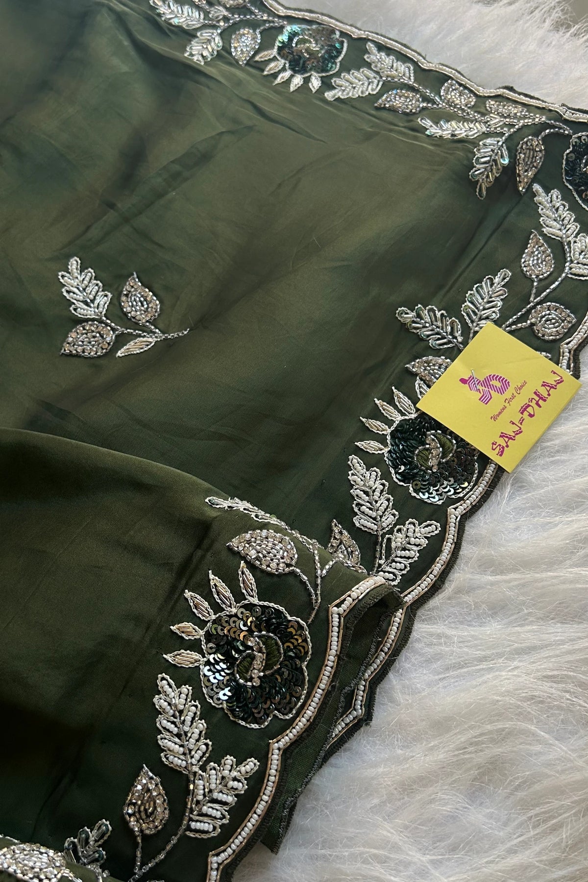 Emerald Green opulent Saree 4999-03
