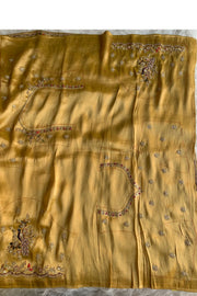 Mustard Yellow Kanchipuram Tissue Saree 5687 18