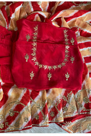 Leheriya Russian Silk Saree 5825 01 (PRE ORDER)