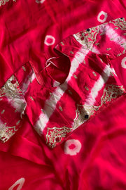 Habutai Silk Saree Tie Dye Design 5650 09