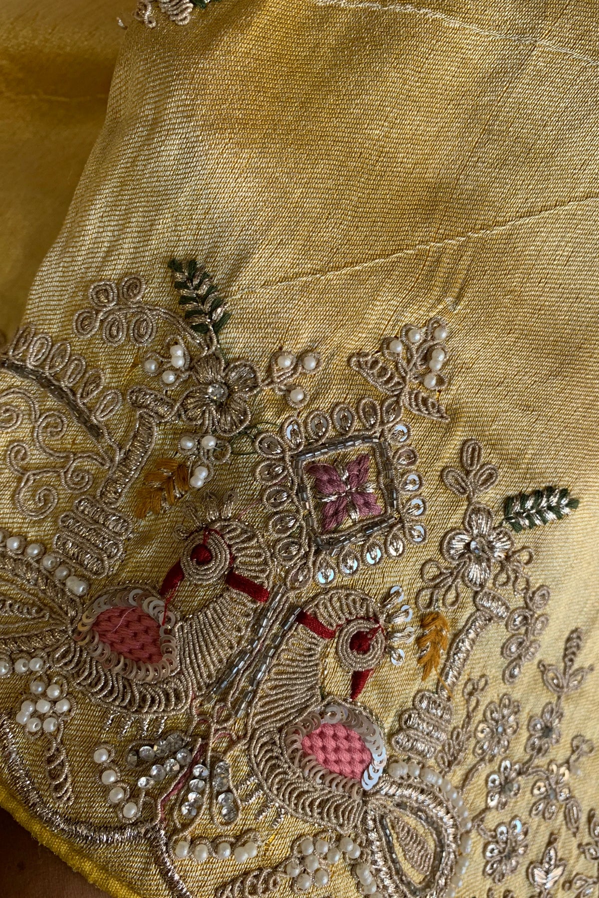 Yellow Kanchipuram Tissue Saree 5719 02