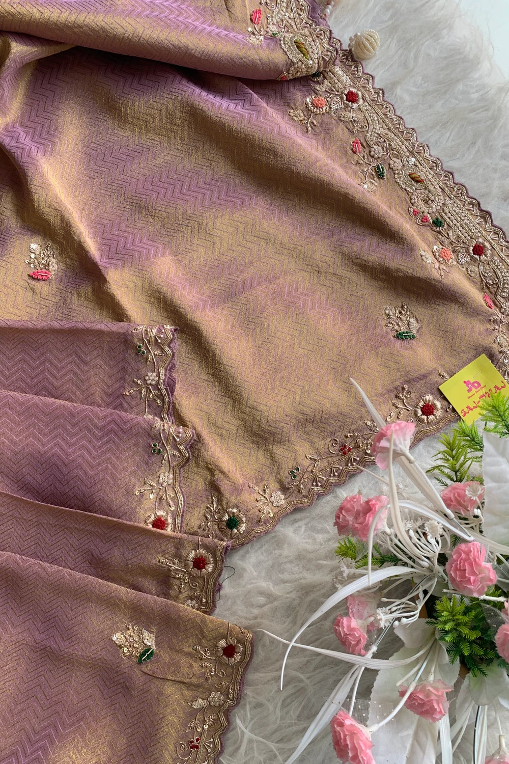 Purple Kanchipuram Silk Saree 5535 12