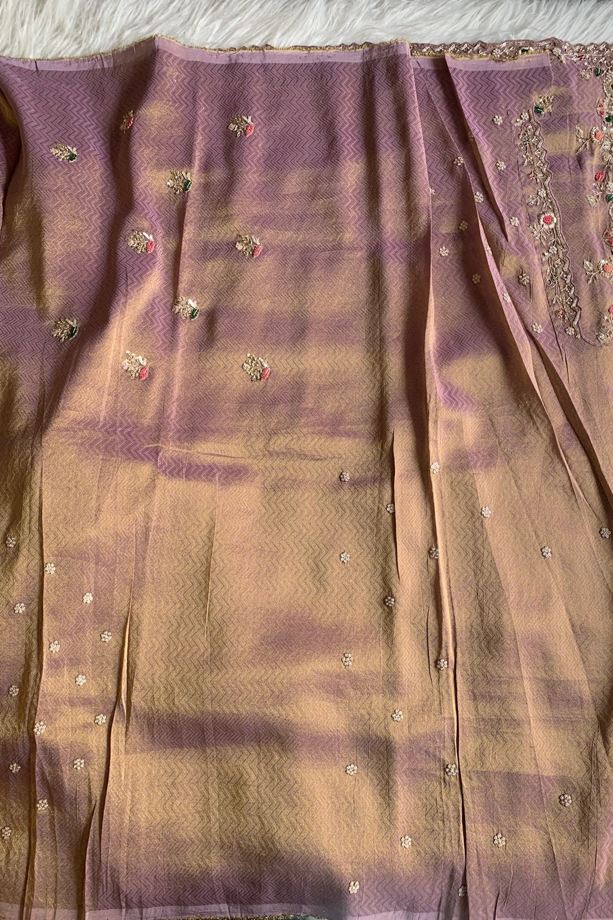 Purple Kanchipuram Silk Saree 5535 12