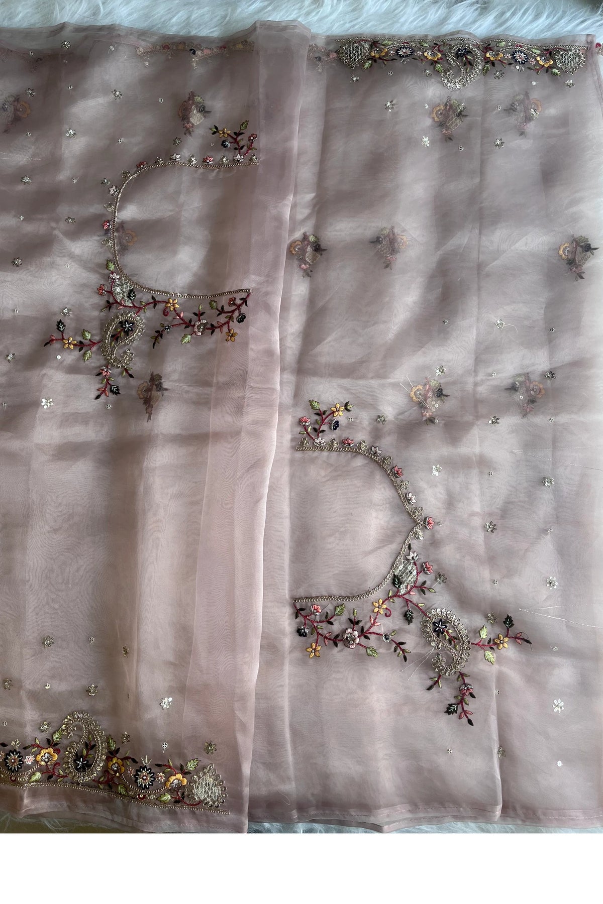 Pastel Mauve Tissue Organza Saree 5822 02